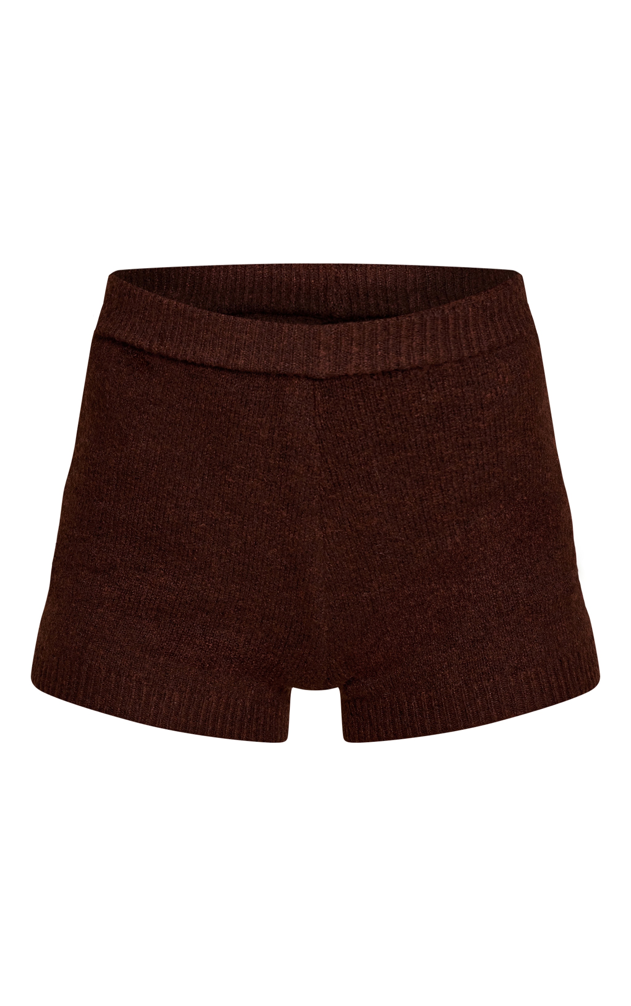 Chocolate Soft Knit Mini Hot Pants image 6