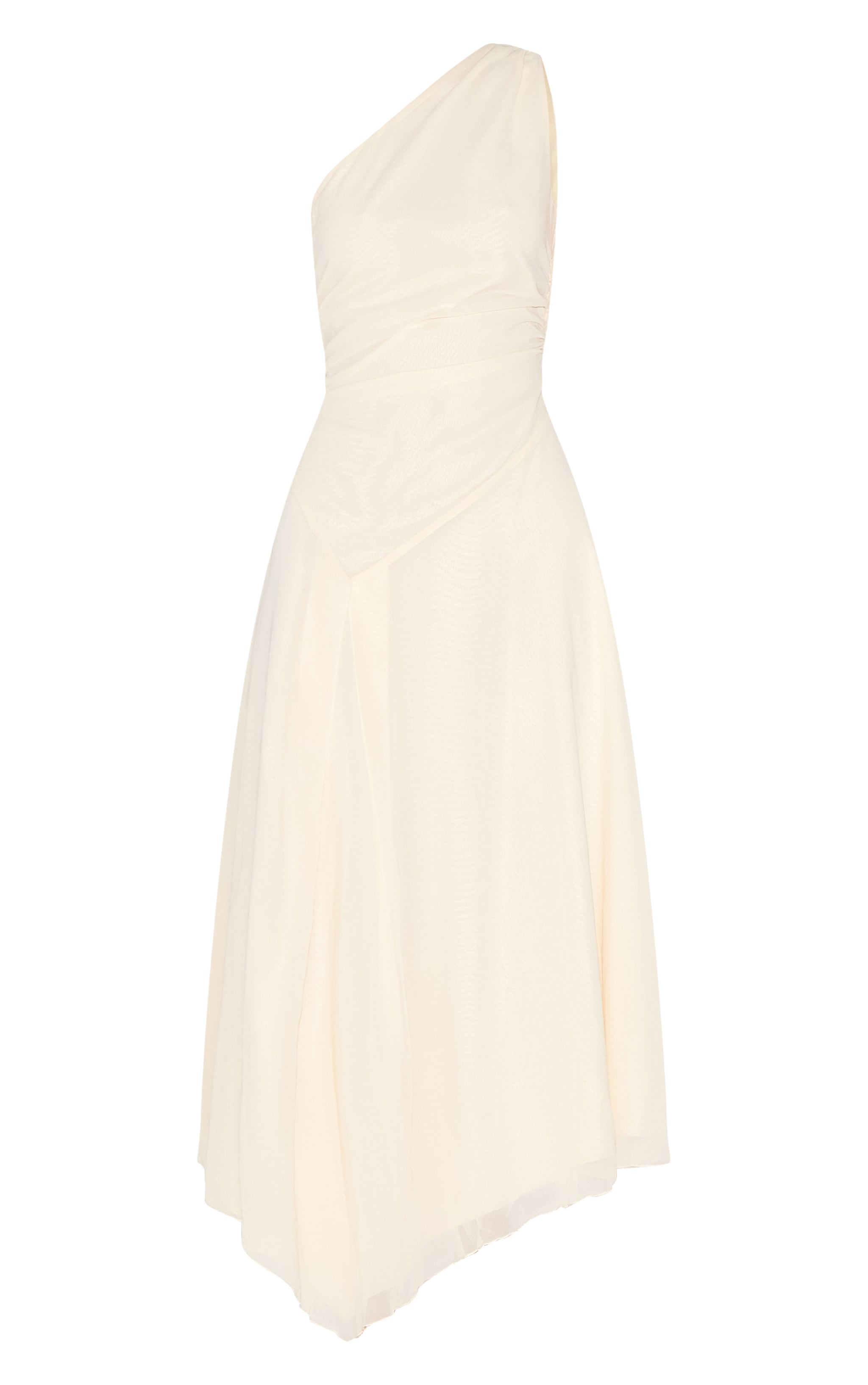 Butter Yellow One Shoulder Maxi Dress image 5