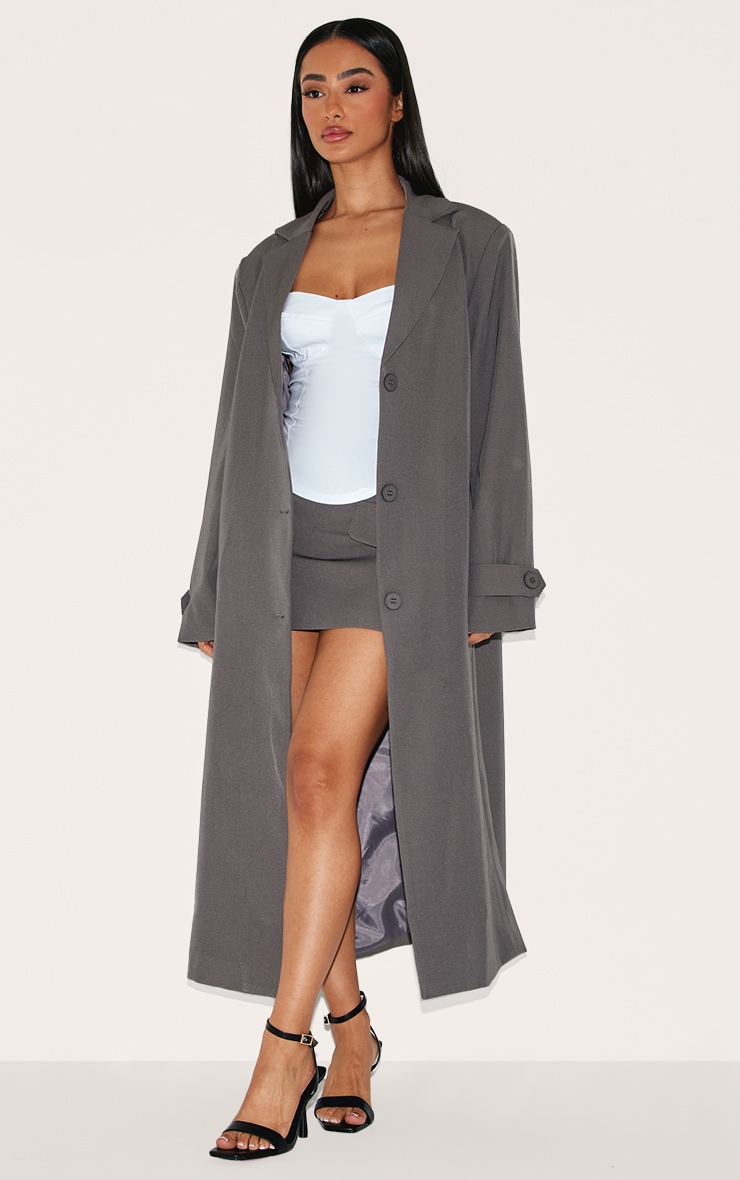 Petite Trench gris charbon image 3