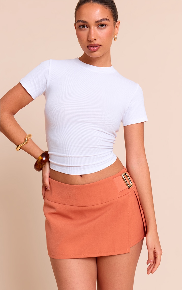 Apricot Trim Detail Mini Skort image 1