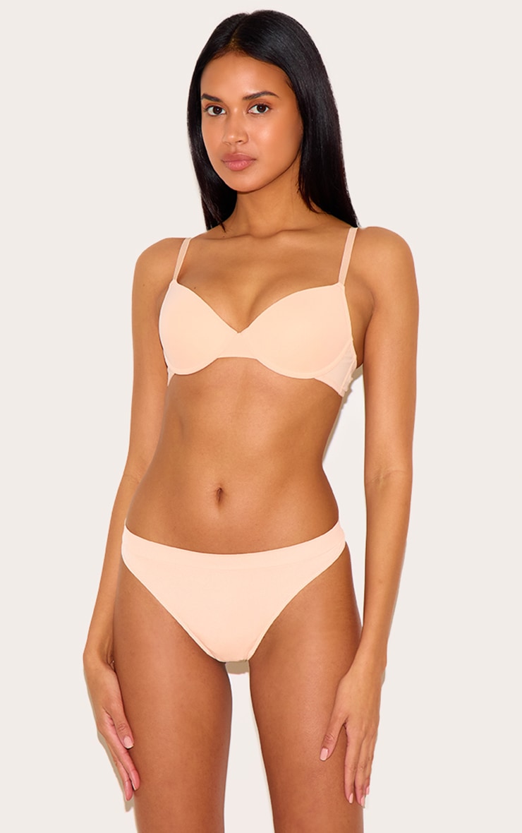 Soutien-gorge T-shirt nude clair à armatures image 1