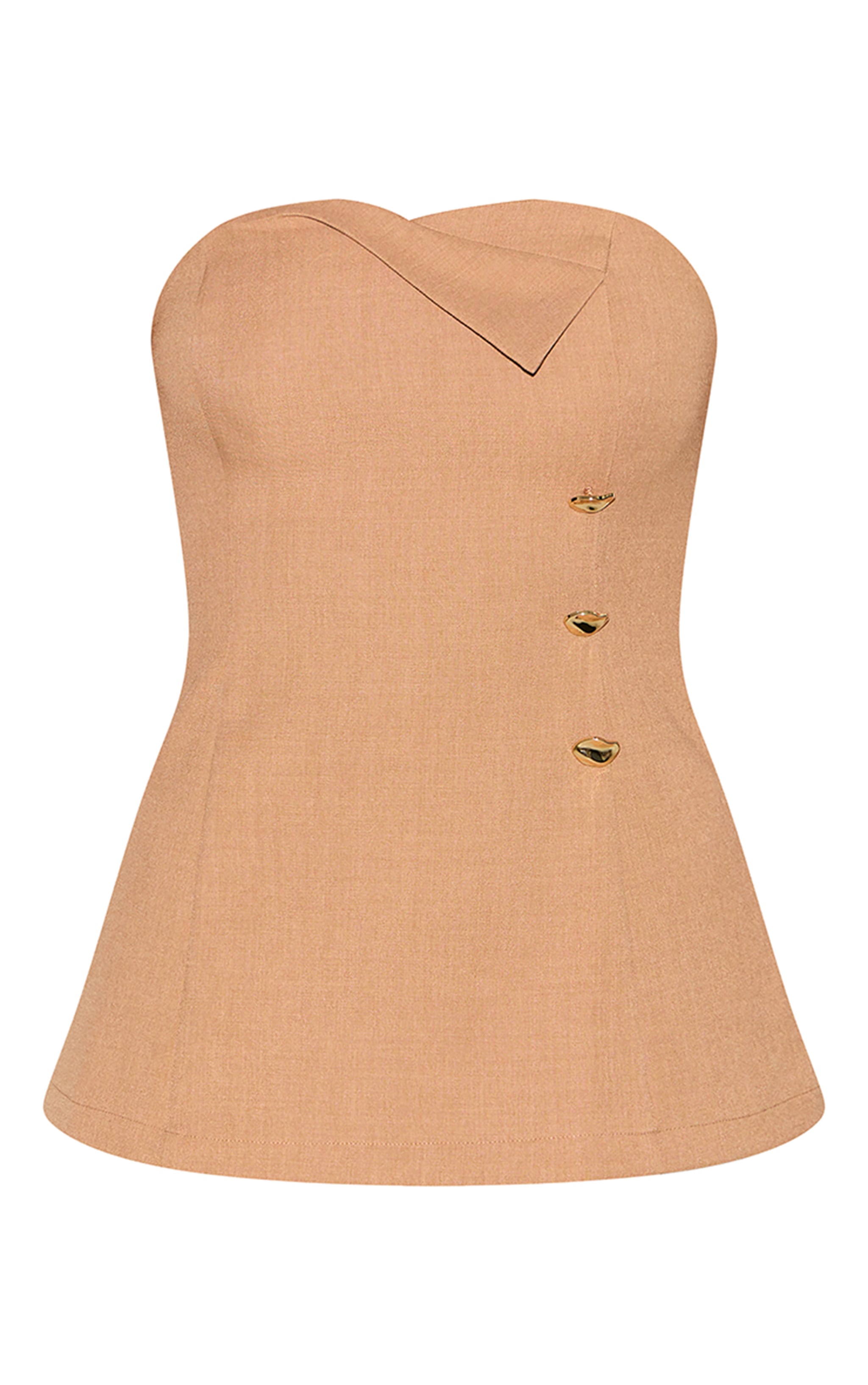 Haut bandeau tailleur sable pour grandes, détail plié image 5