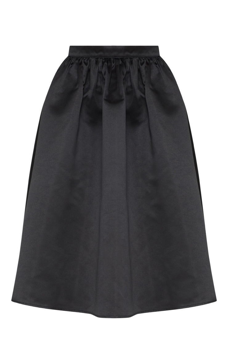 Longue jupe bouffante satin?�e. Jupes | PrettyLittleThing FR