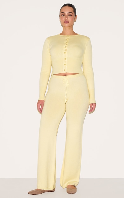 Shape Lemon Knitted Tie Waist Pants