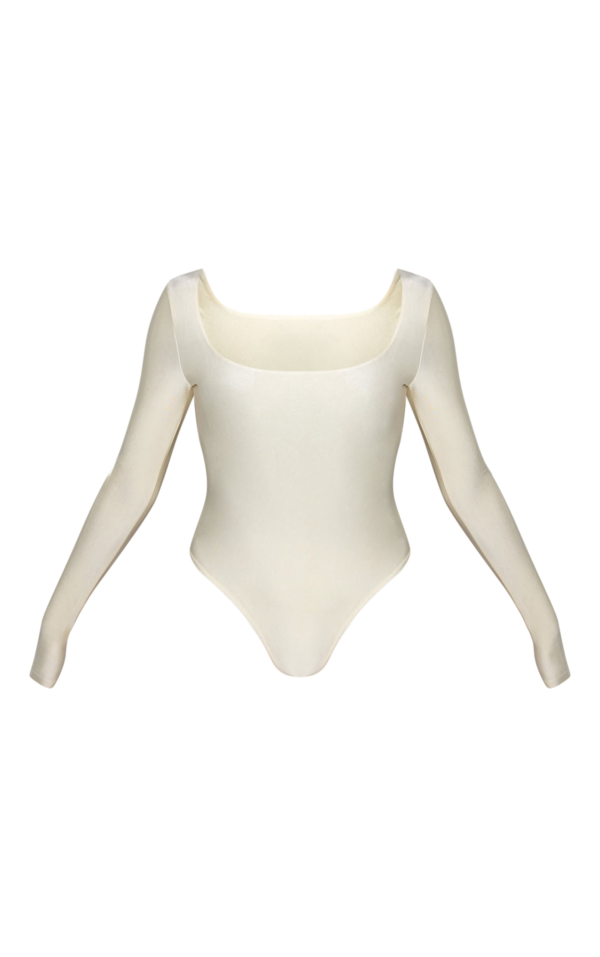 Vanilla Polyamide Square Neck Long Sleeve Bodysuit  image 5