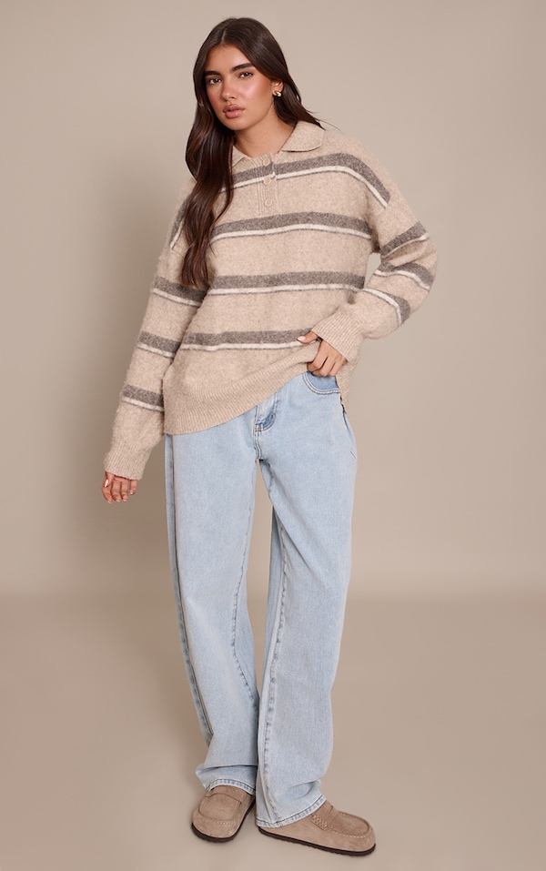 Light Blue Dipped Back Style Boyfriend Jeans