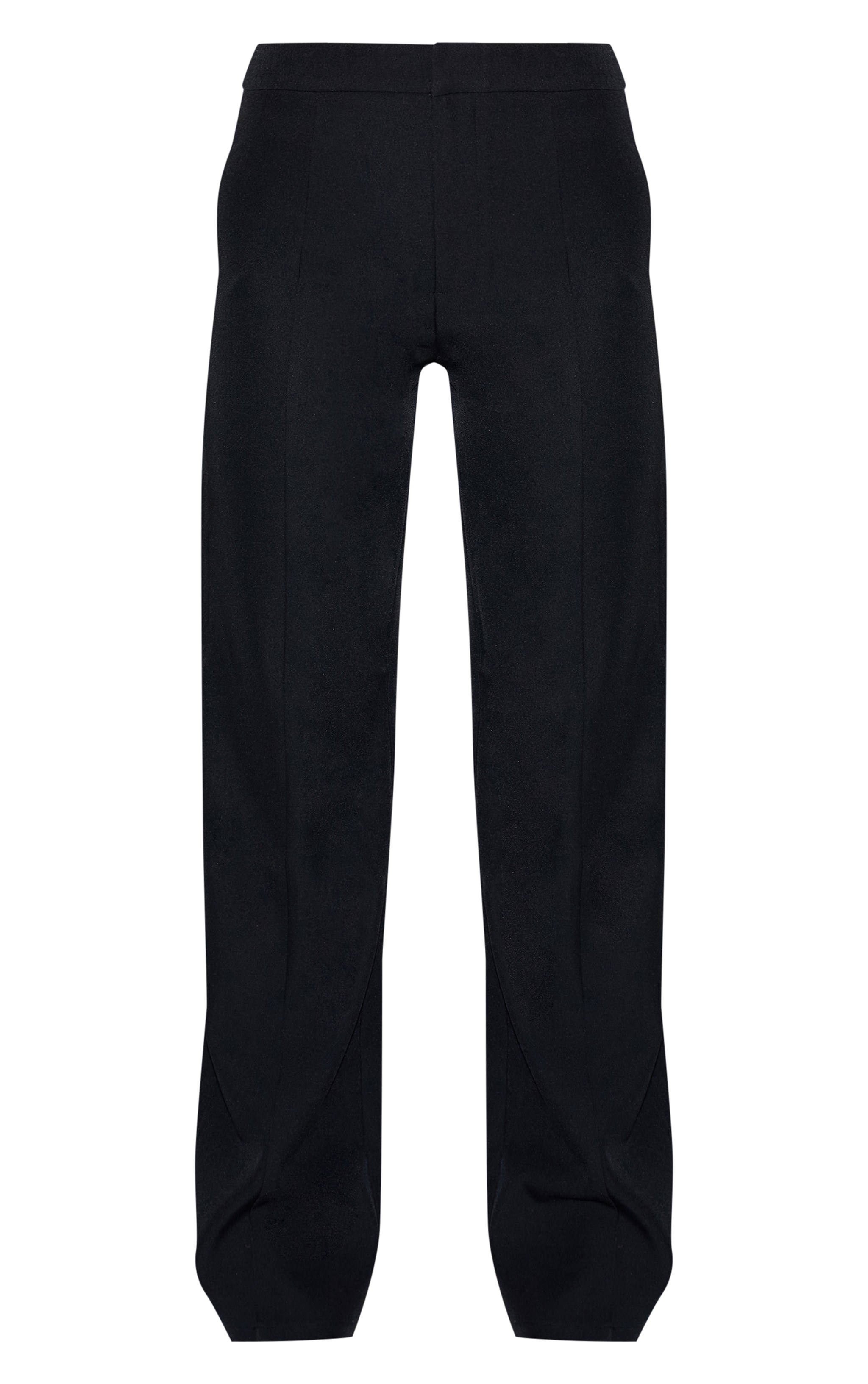 Black Tailored Wide Leg Pants image 5