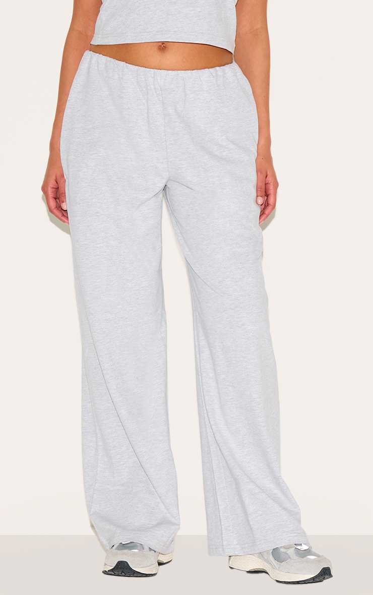 Petite Pantalon large gris cendré à taille élastique image 2