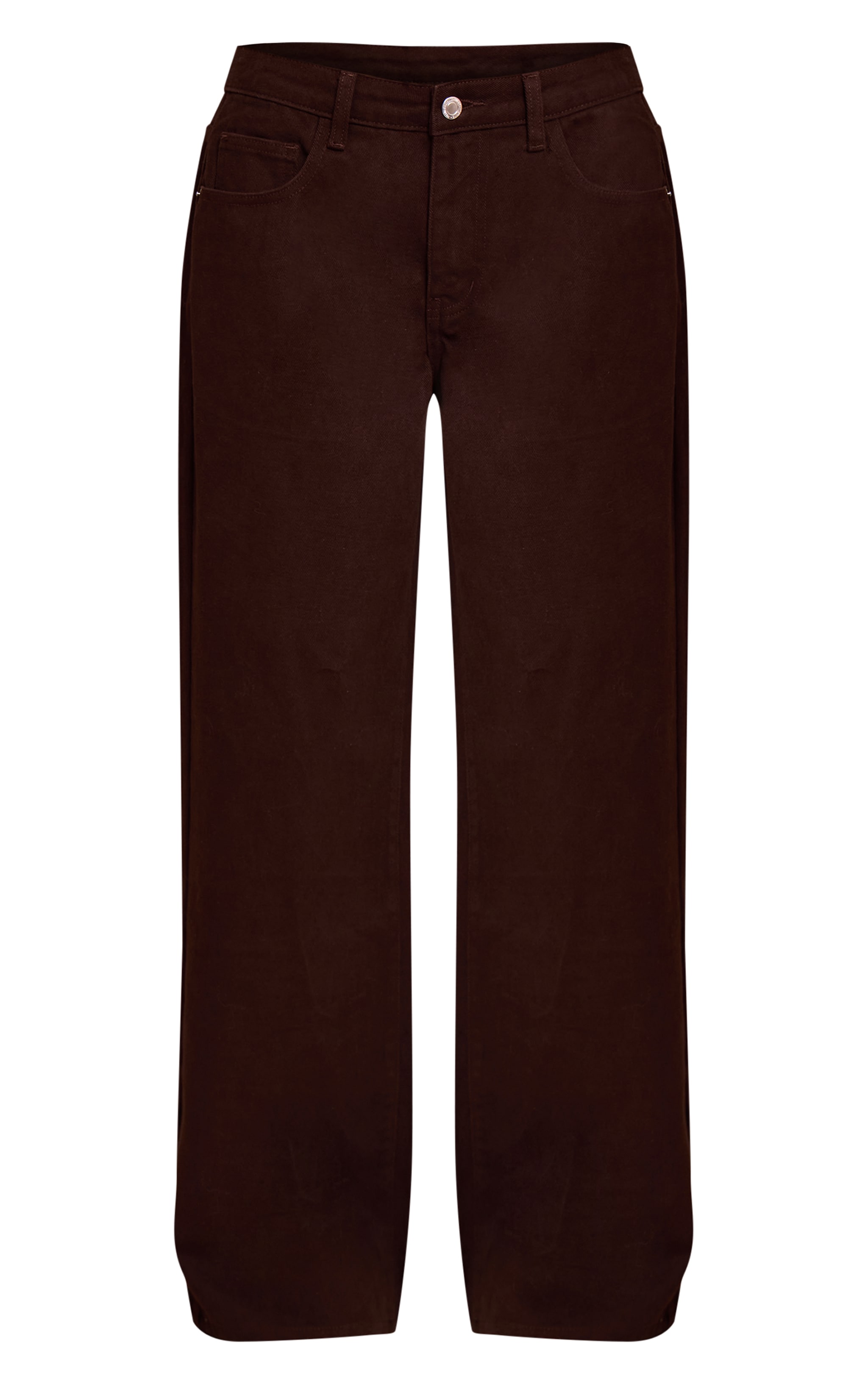 Chocolate Low Rise Wide Leg Jeans image 5
