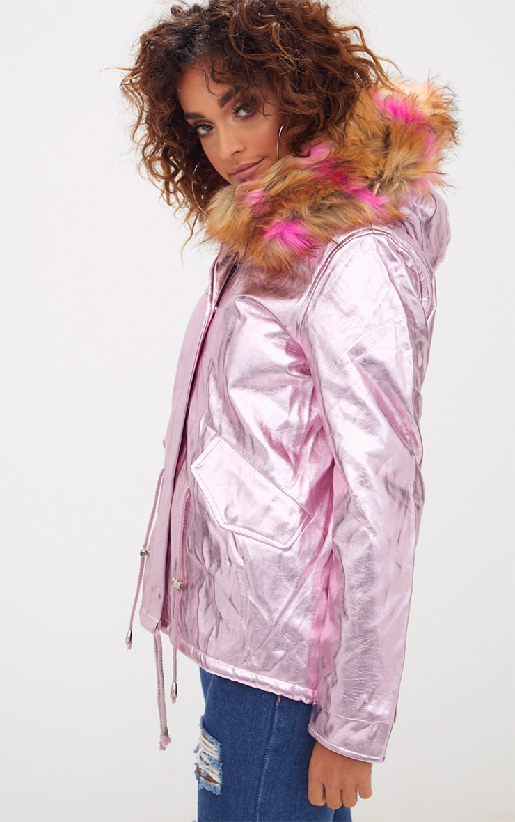 pink iridescent jacket
