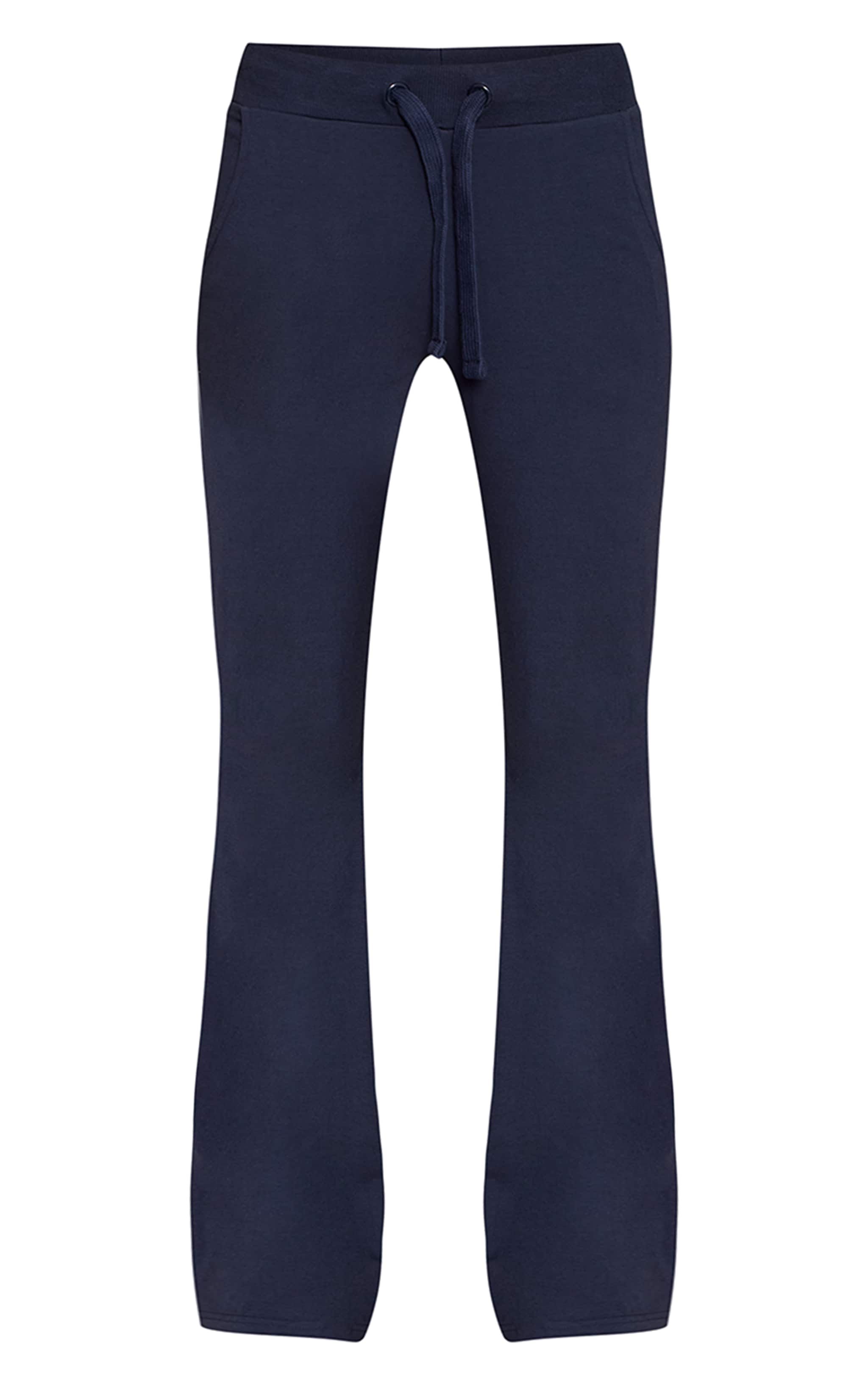 Navy Star Print Skinny Flared Pants image 5