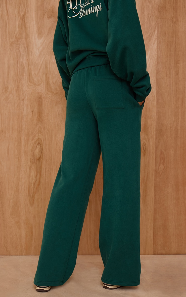Green Matcha Mornings Cotton Fleece Straight Leg Sweatpants image 3