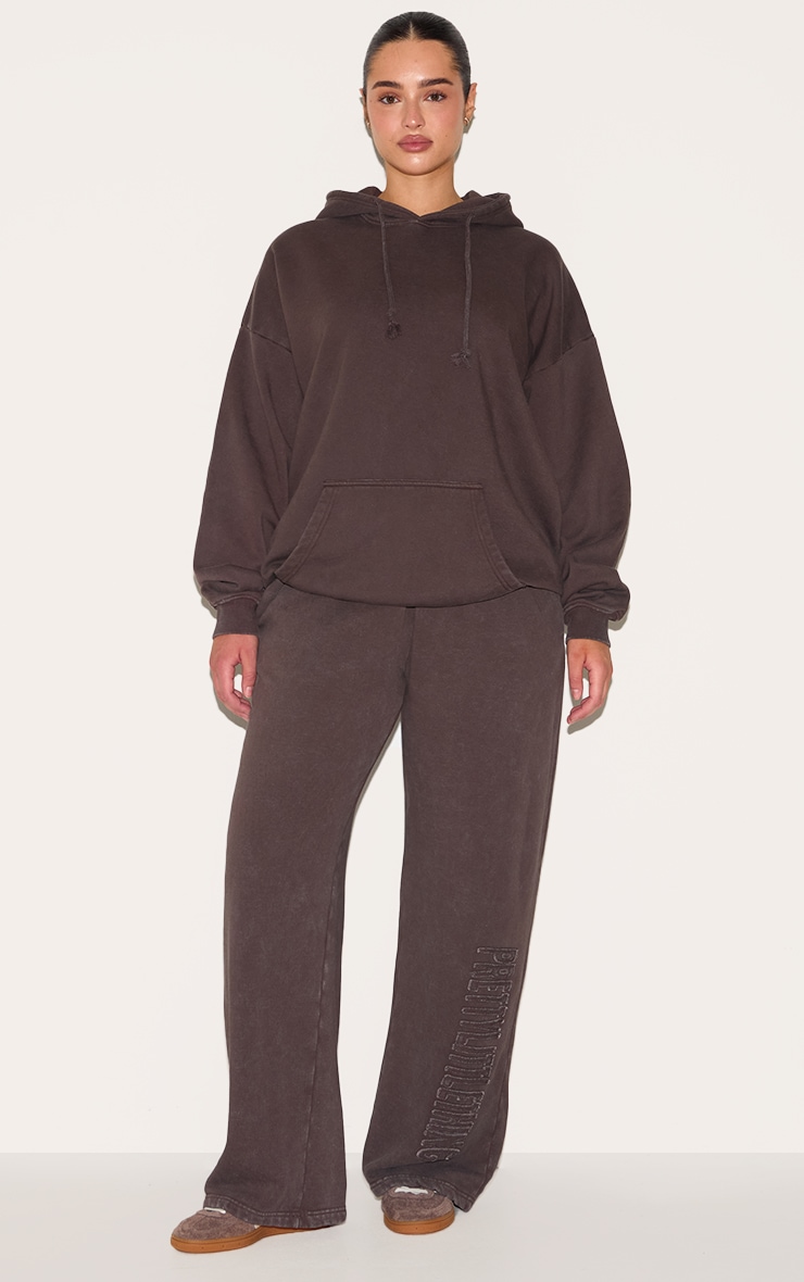 PRETTYLITTLETHING Shape Hoodie chocolat image 3