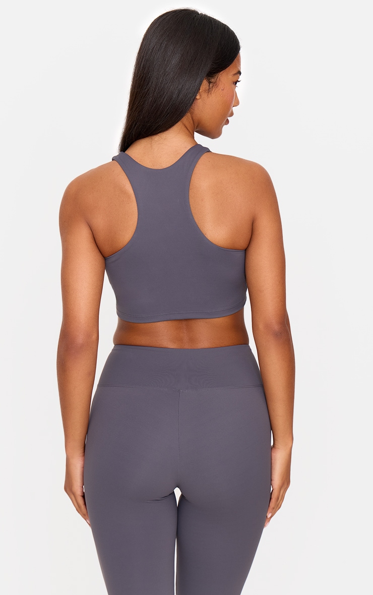 Charcoal Ultimate Sculpt Double Layer Padded Sports Bra image 2