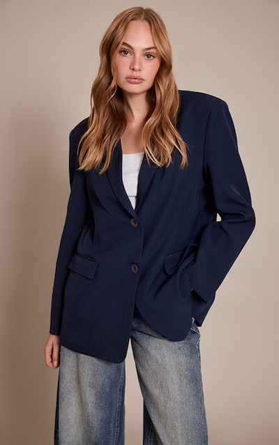 Blazer oversize bleu marine