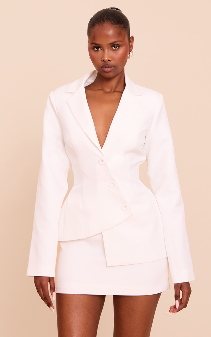 military blazer white