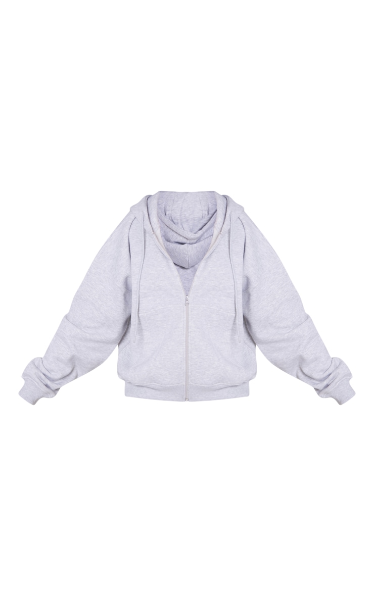 PEOPLE 1 SWEAT TOPS / ASH GRAY　M Ash Grey High Neck Quarter Oversized Sweatshirt | Athleisure