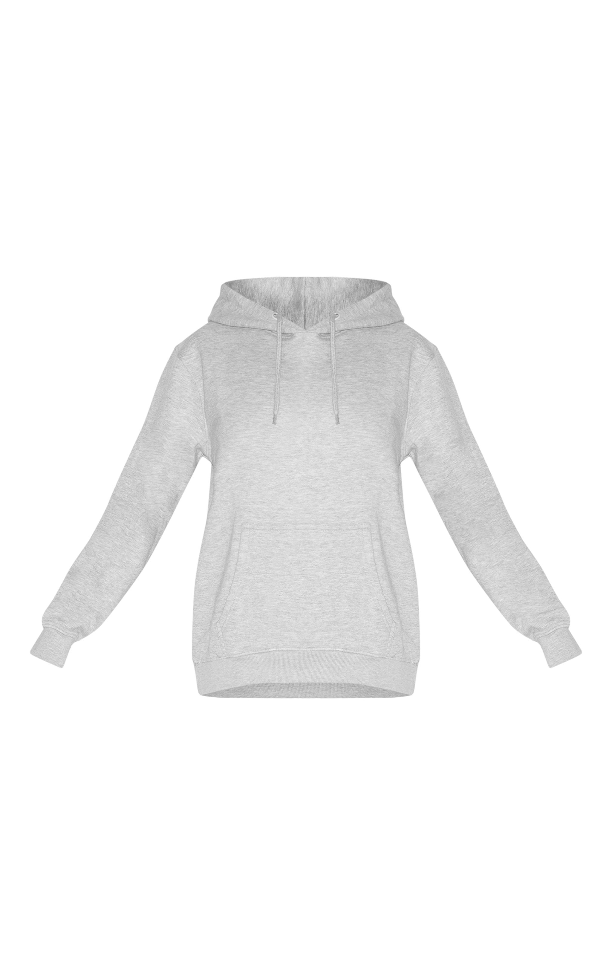 Grey Marl Oversized Sweat Hoodie image 5