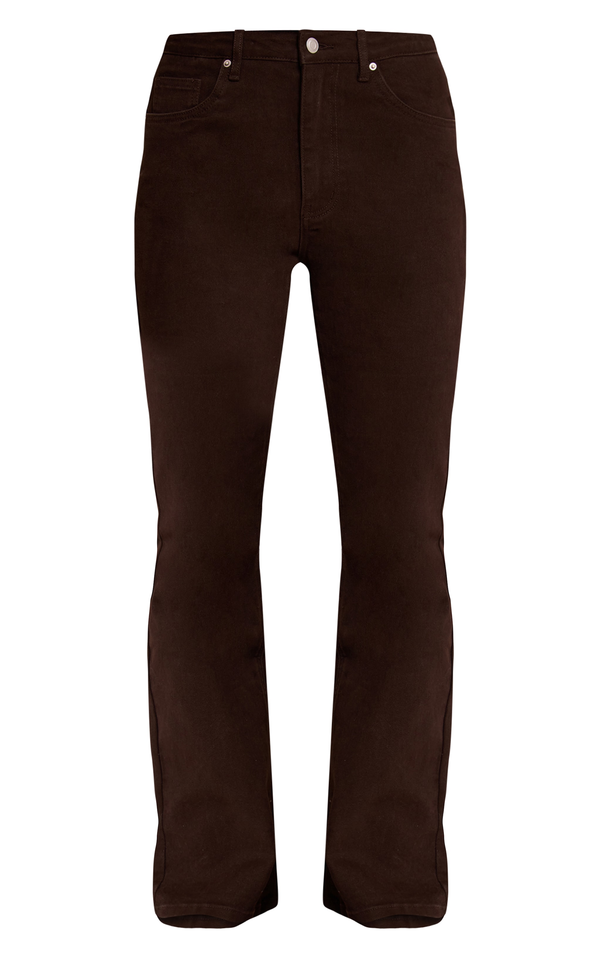 Dark Chocolate High Waisted Denim Bootcut Jeans image 5