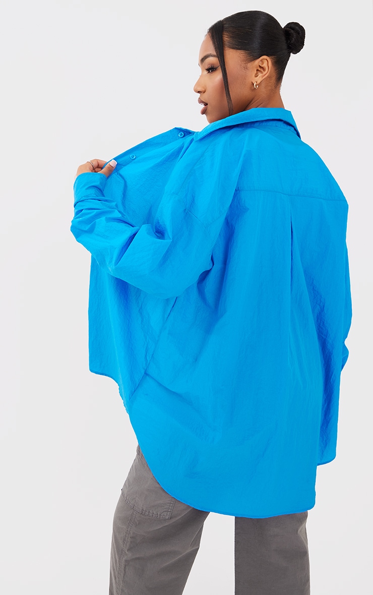 Blue Parachute Oversized Long Sleeve Shirt image 2