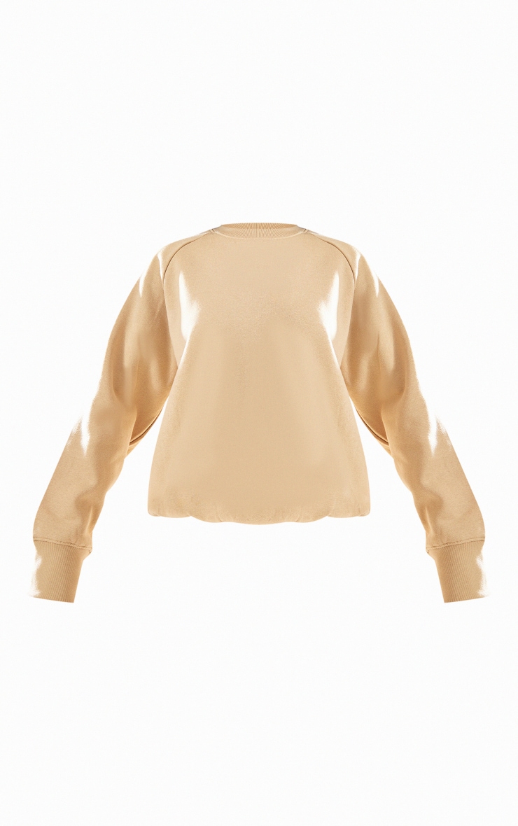 Stone Oversized Boxy Sweat Shirt image 5