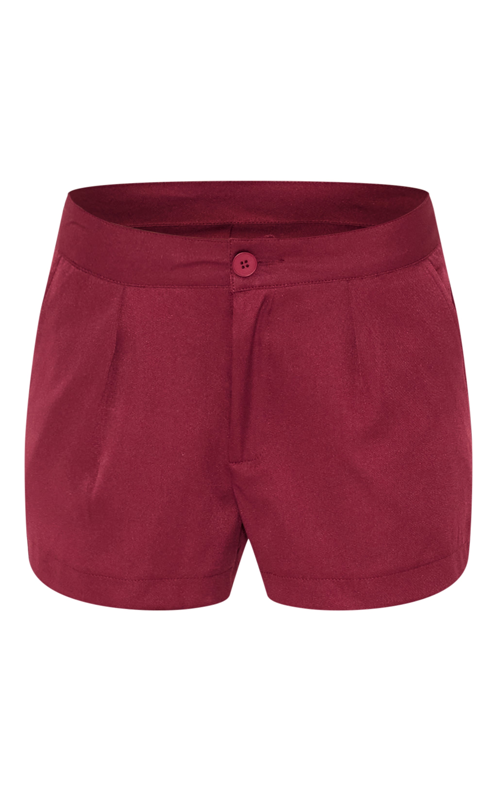 Burgundy Premium Tailored Woven Shorts image 6