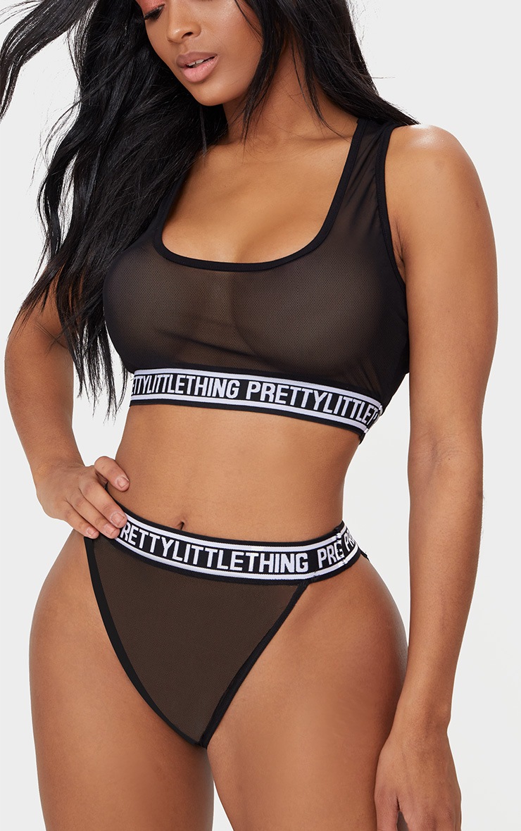 pretty little thing black sports bra installation