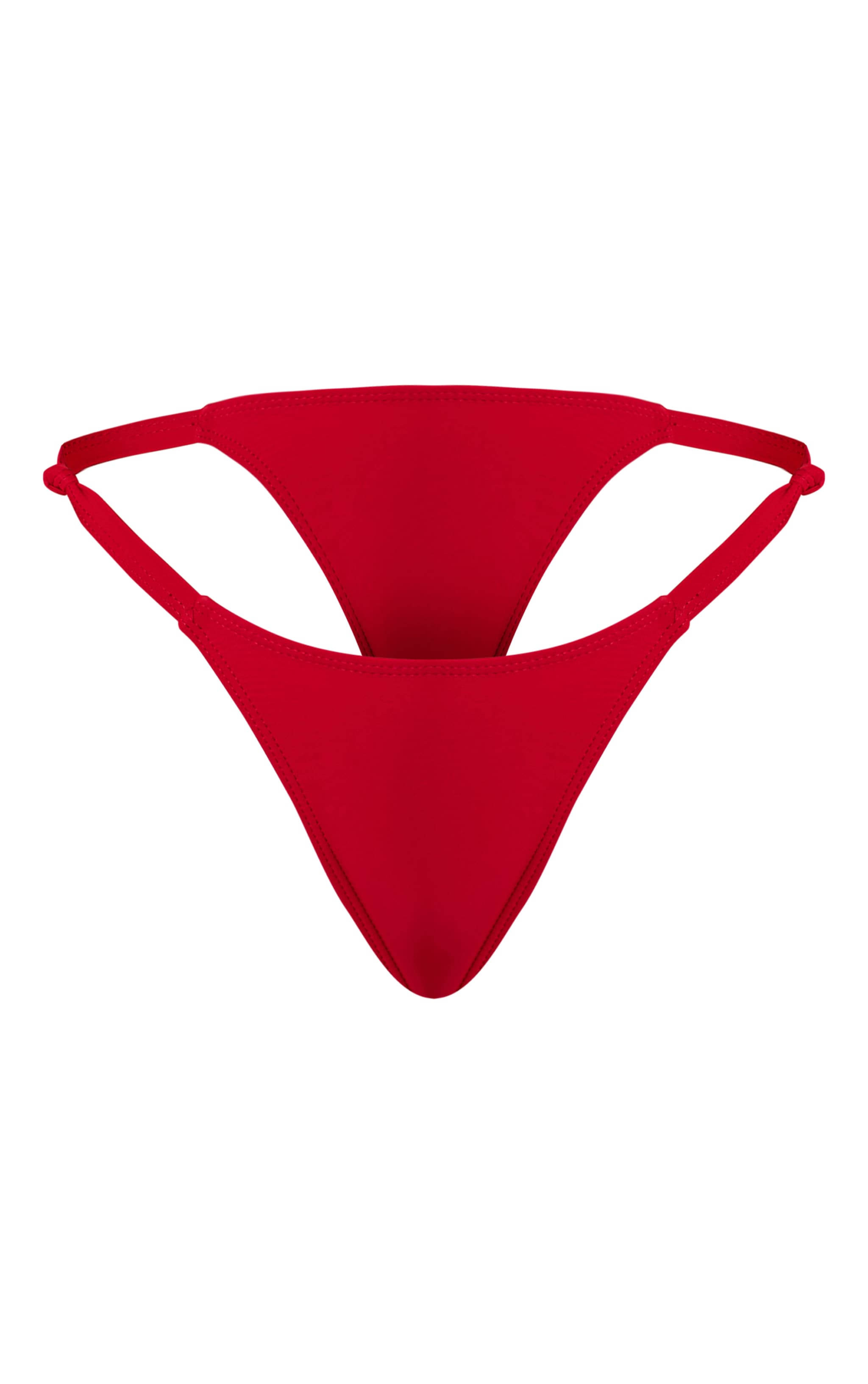 Micro bas de maillot de bain tanga rouge profond image 5