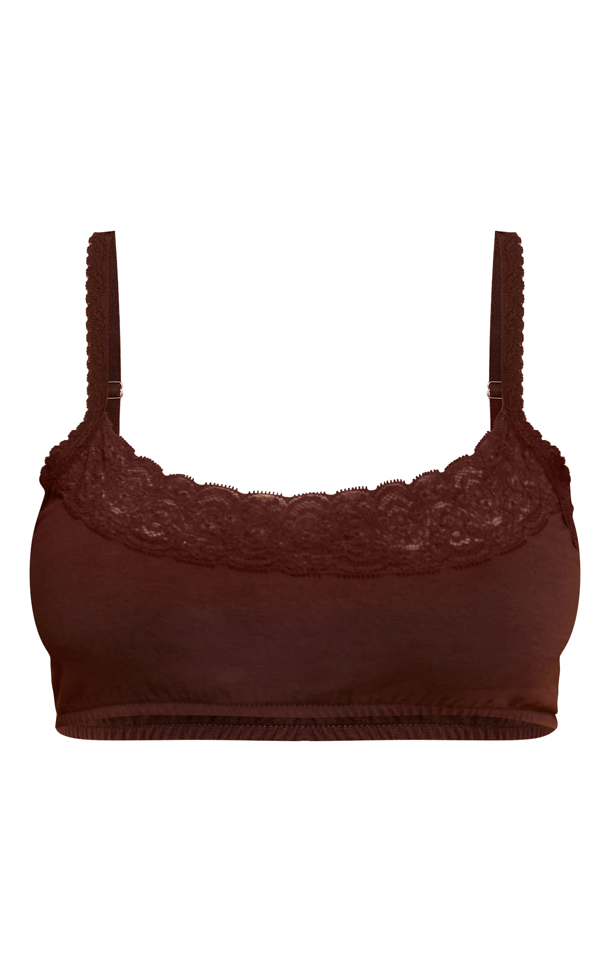 Culotte brésilienne chocolat à bordures en dentelle image 5