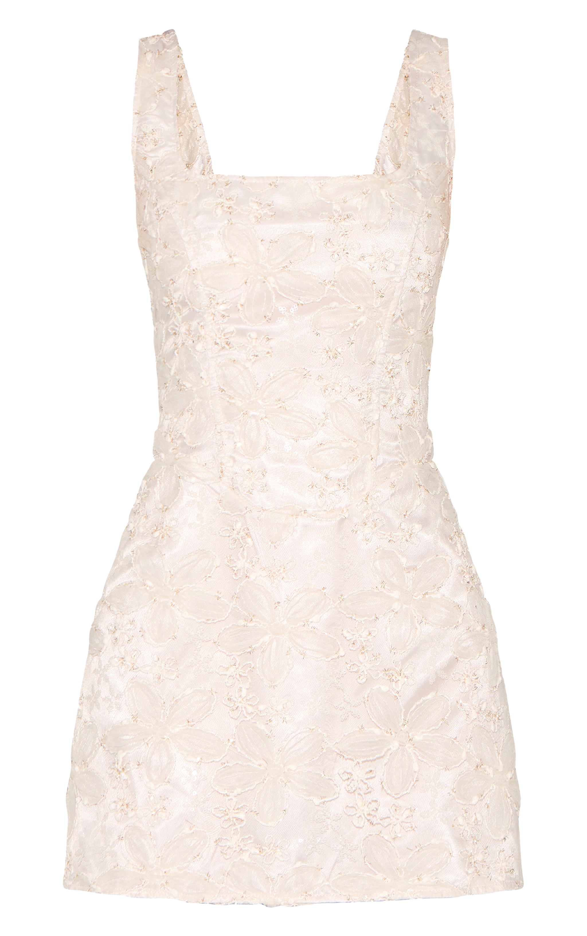Stone Floral Jacquard Shift Dress image 5