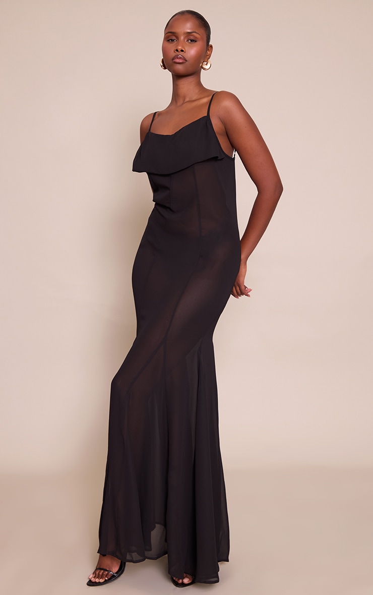 Robe Longue Noire Transparente Robes PLT FR