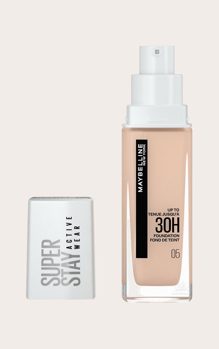 Maybelline Superstay Active Wear Full Coverage 30 Hour Long-lasting Liquid Foundation 05 Light Beige image 1