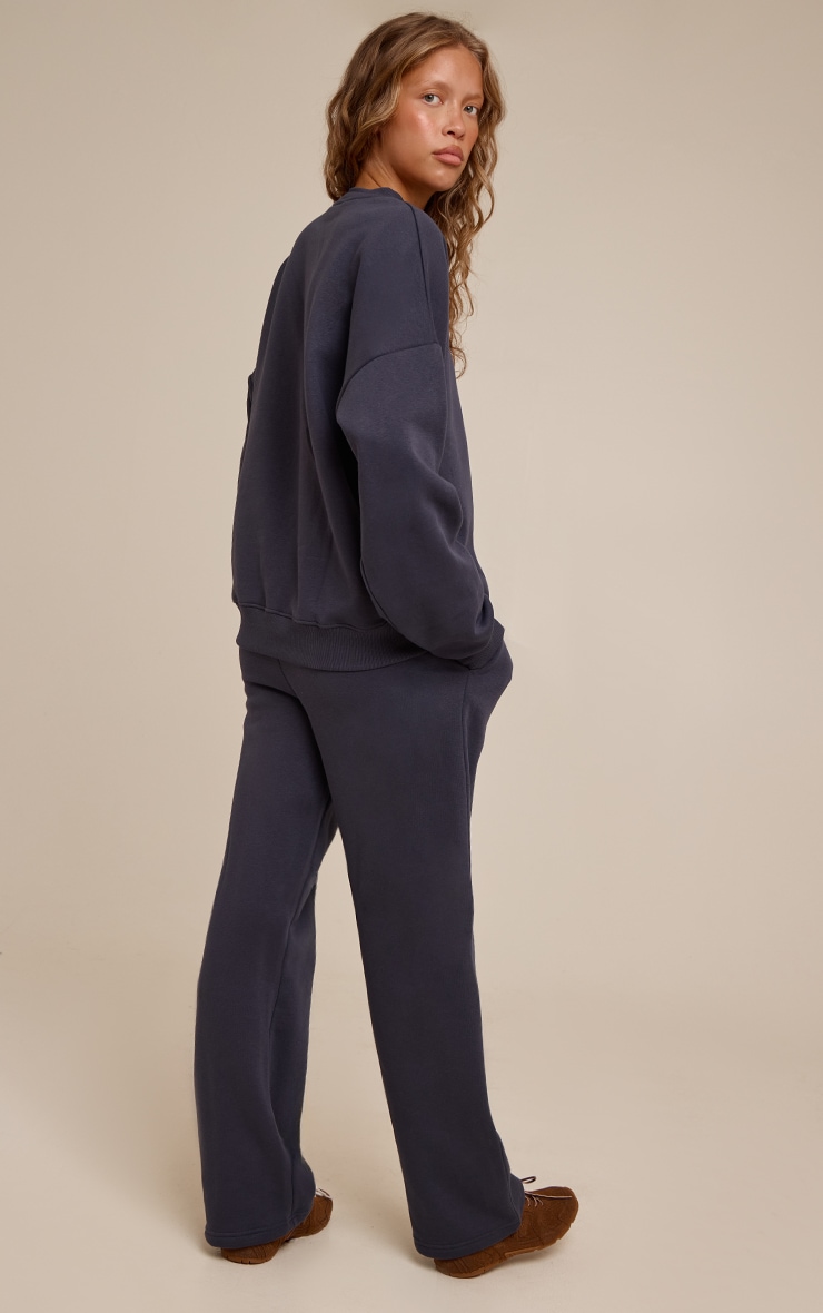 Ensemble survêtement bleu marine à sweat oversize image 2