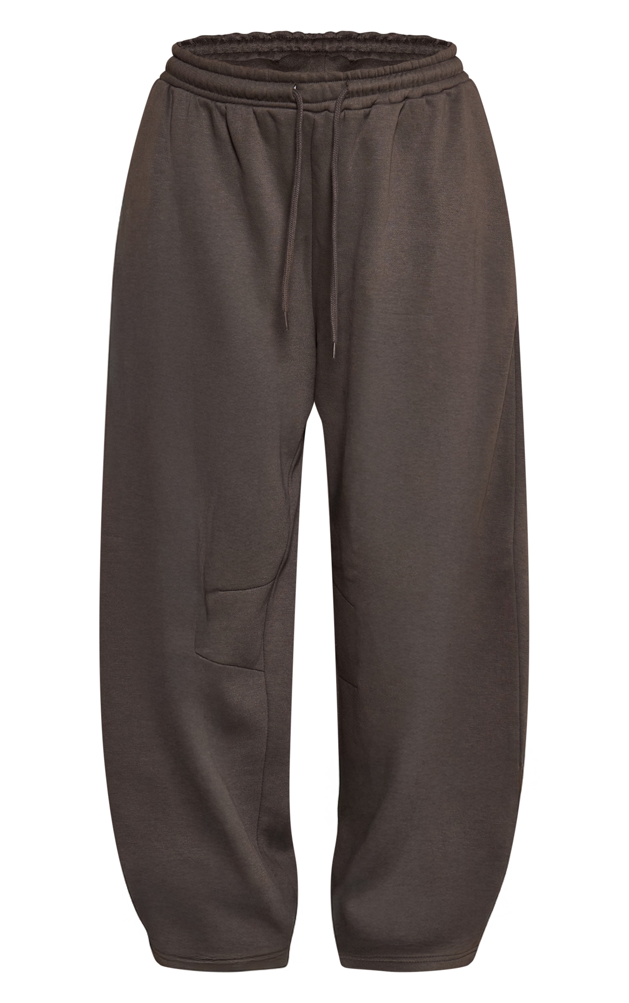 Plus Charcoal Marl Barrel Leg Joggers image 5