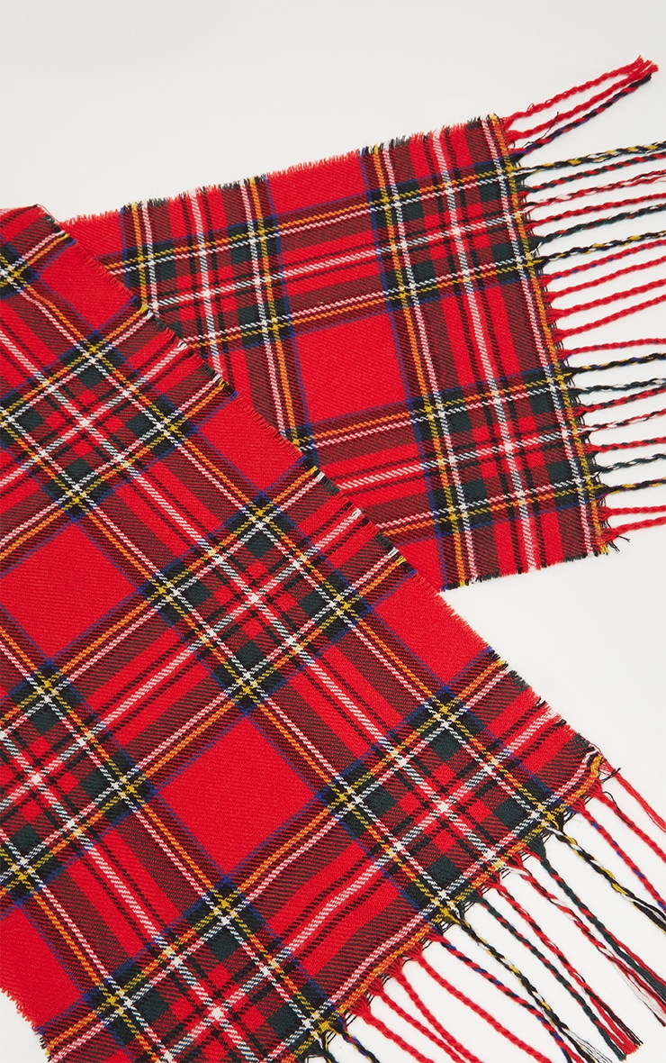 echarpe tartan rouge