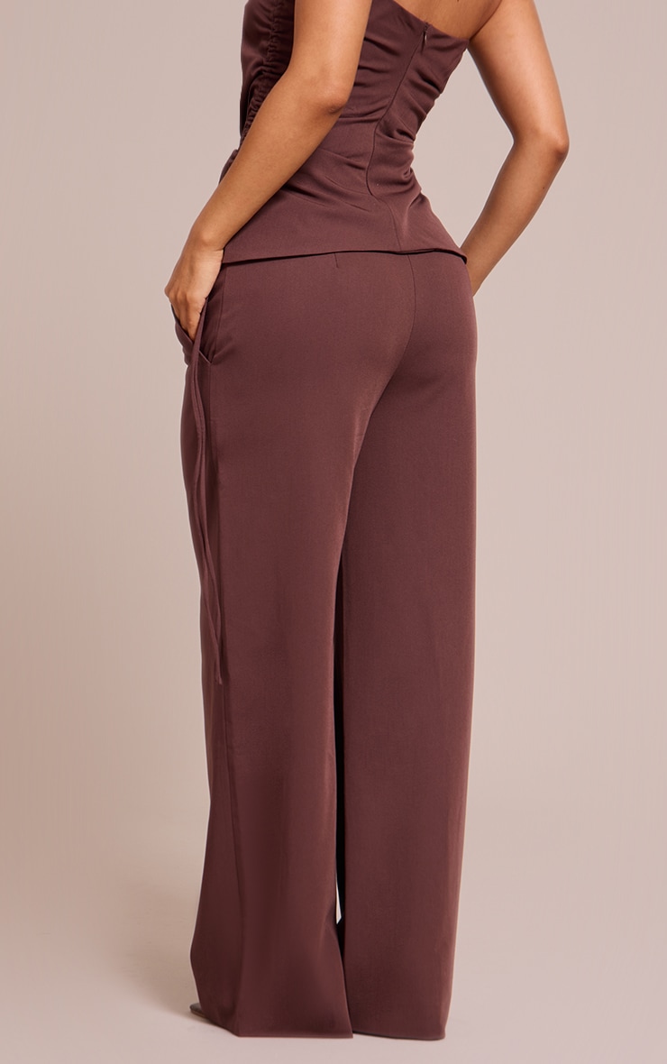 Petite Pantalon large chocolat image 3