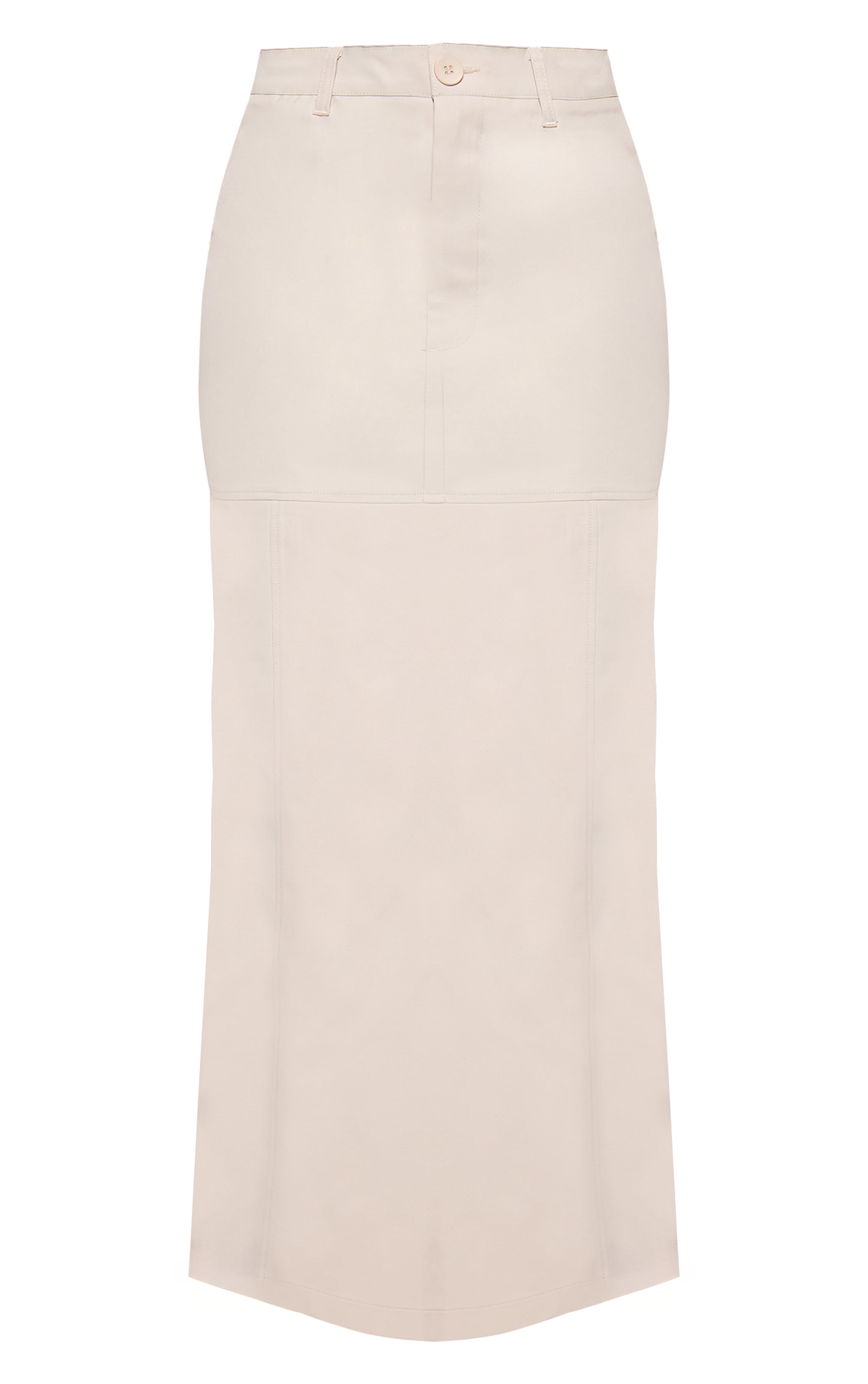 Petite Stone Seam Detail Tailored Maxi Skirt image 5