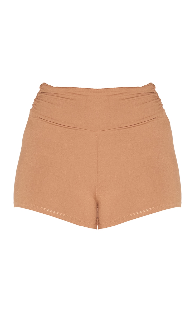 Shape Taupe Active Ruched Side High Waisted Biker Shorts image 5