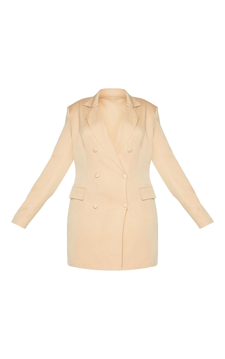 stone double breasted blazer