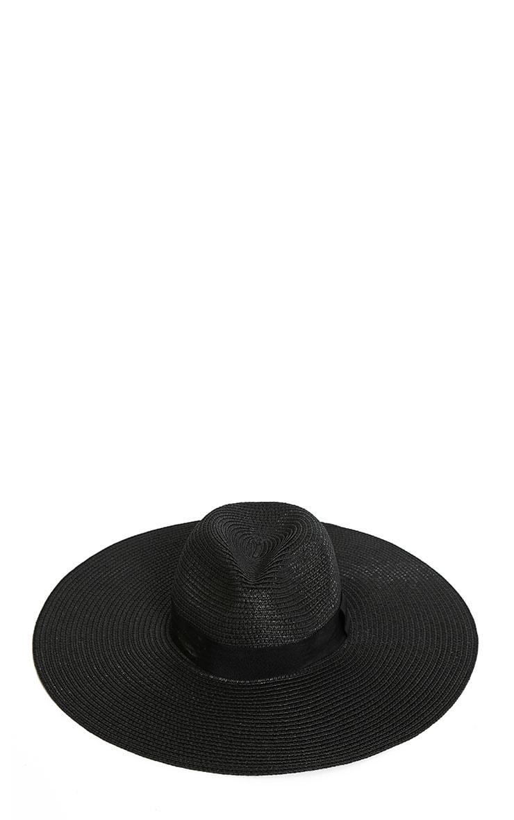black oversized fedora hat