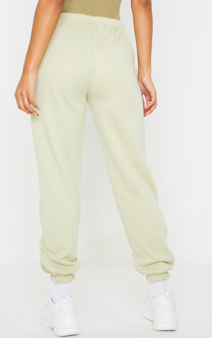 Olive Sweat Cuffed High Waist Sweatpants image 3