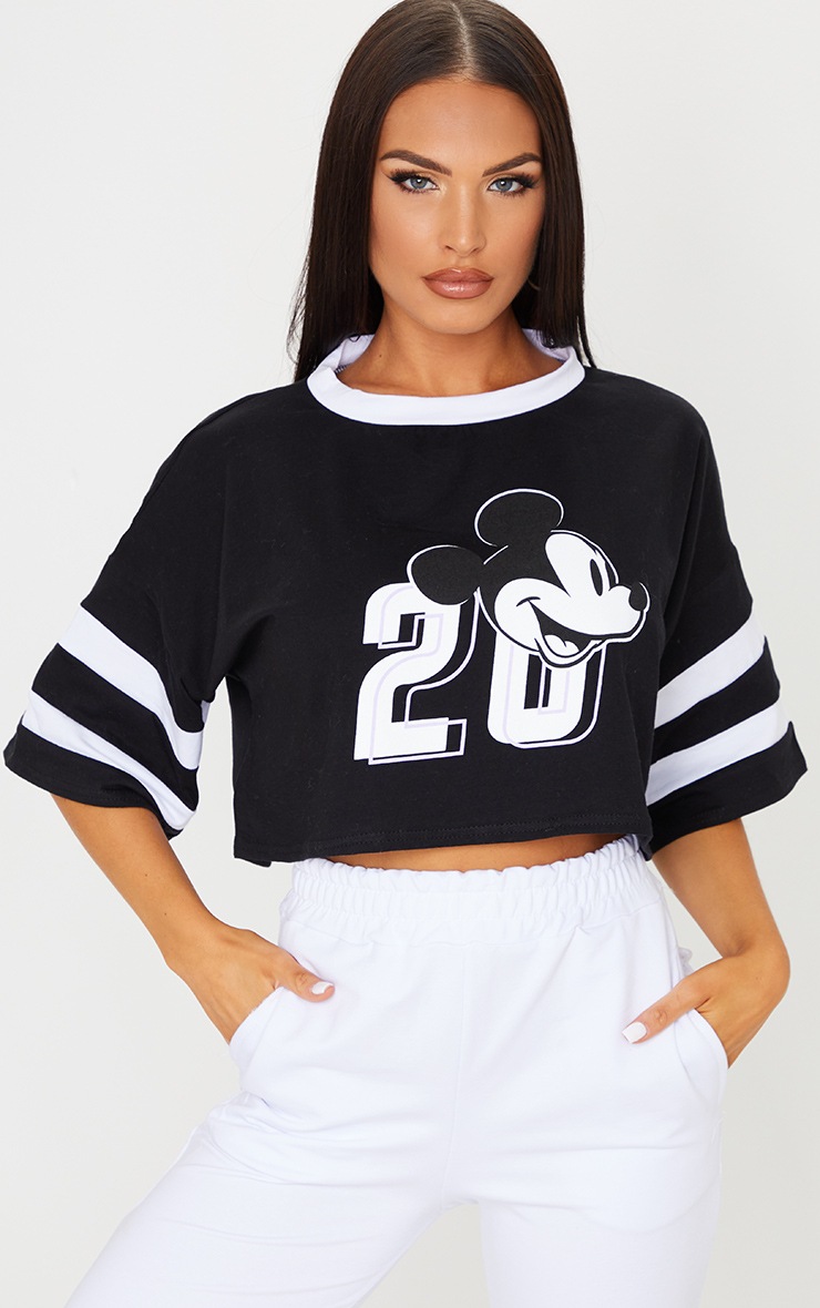 Black Disney Mickey Mouse T Shirt