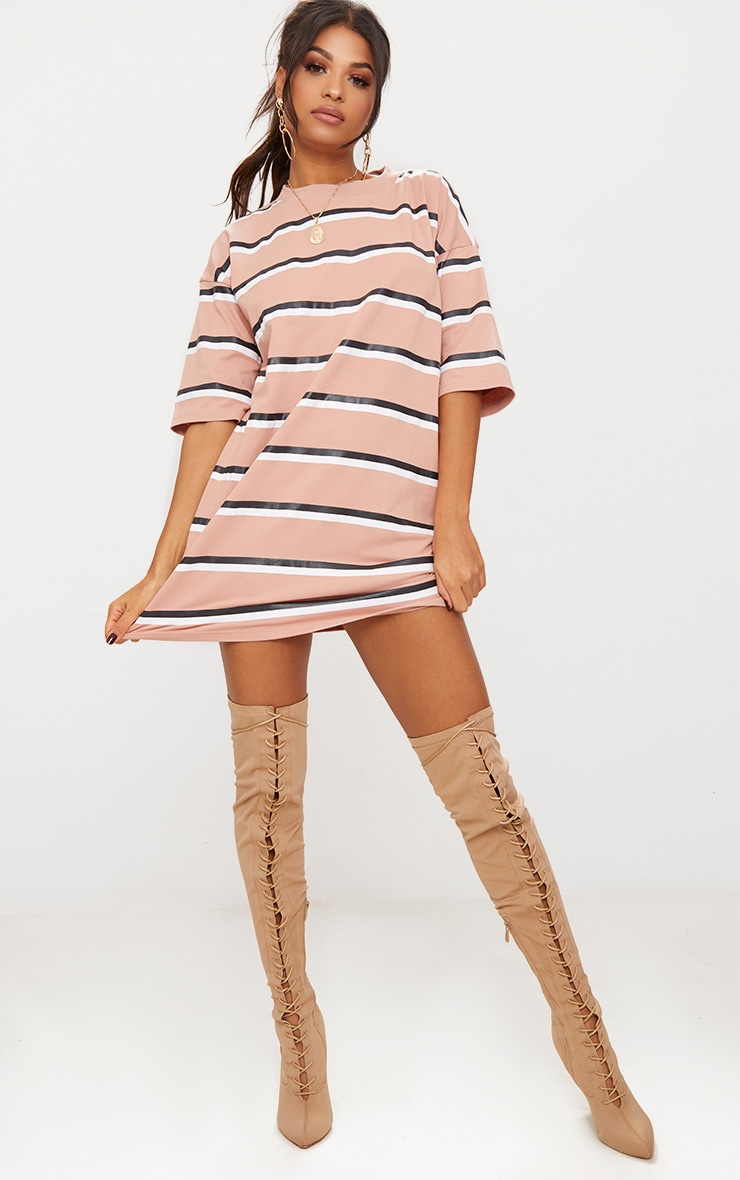 t shirt dress below knee