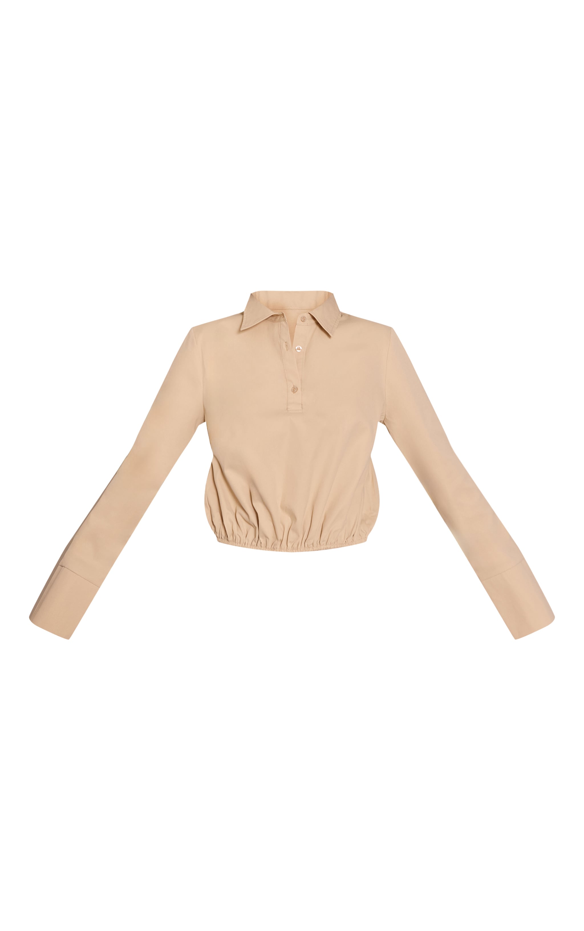 Stone Woven Bubble Hem Shirt  image 5