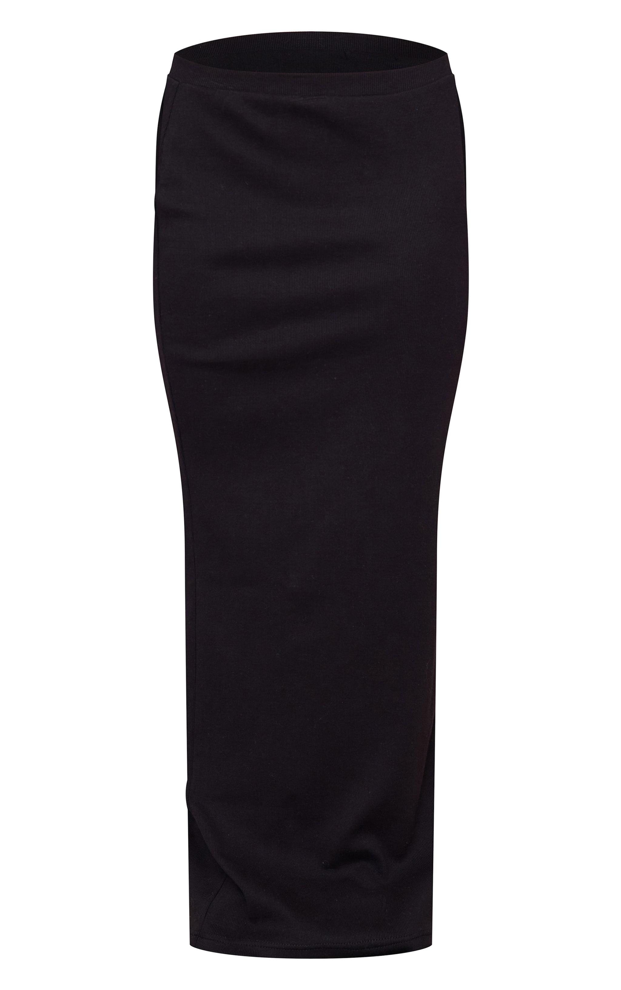 Black maxi ribbed skirt store