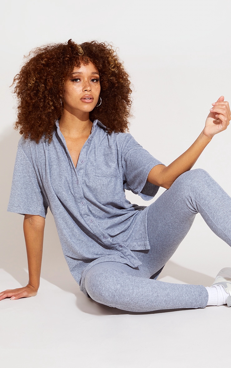 Grey Towelling Shirt