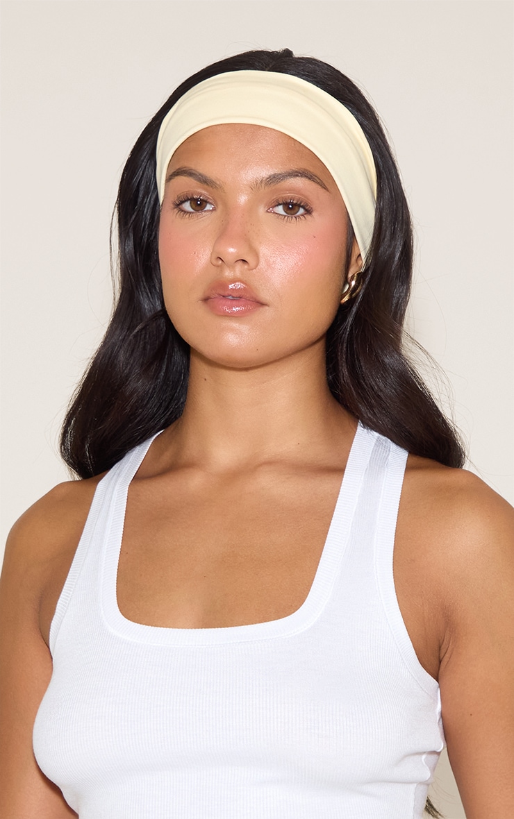 Butter Cream Jersey Headband image 1