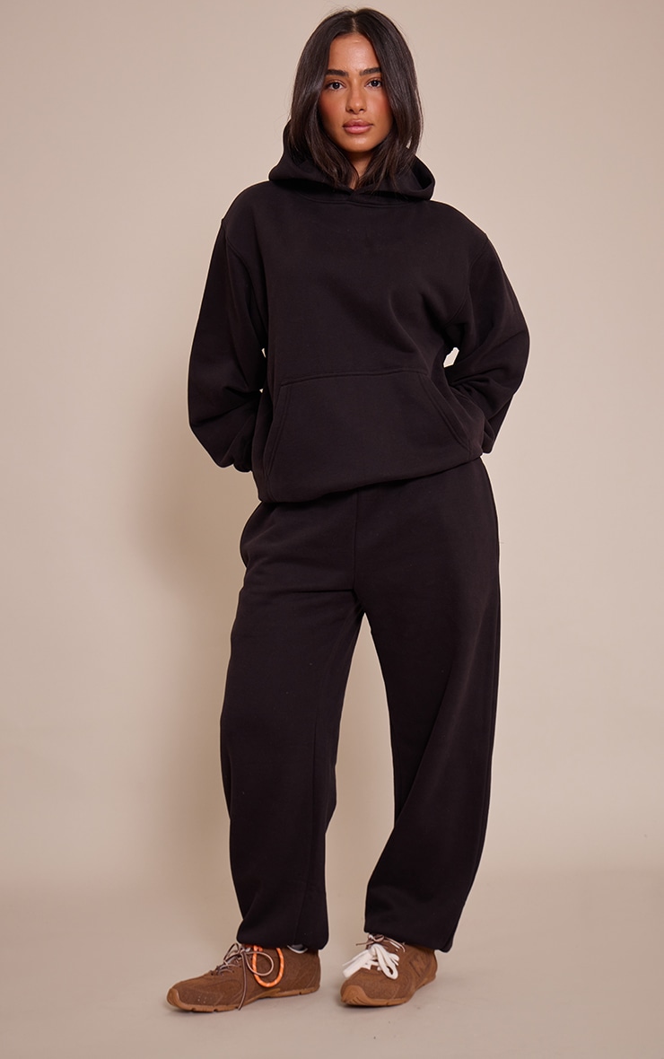 Petite Jogging noir à ourlets resserés image 1