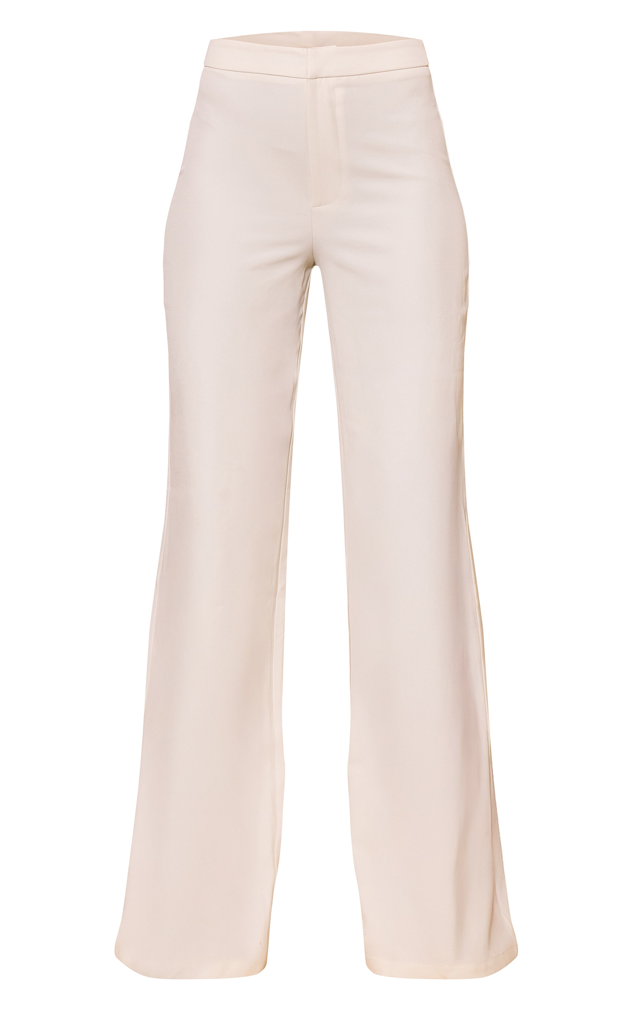Tall Almond Mid Rise Tailored Wide Leg Pants image 5
