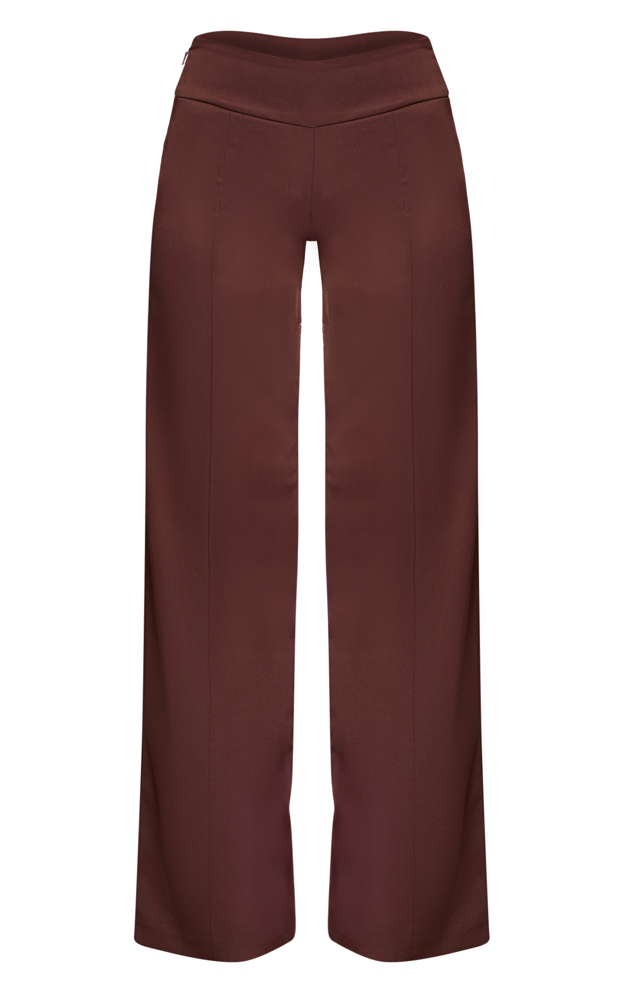 Chocolate Seam Detail Trousers image 5